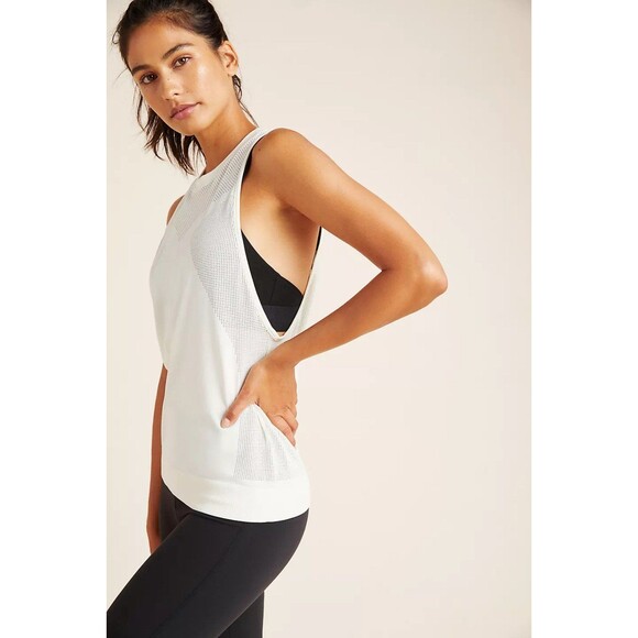 Varley Ogden Mesh Laser Cut Activewear Tank Top sz S - Picture 10 of 11